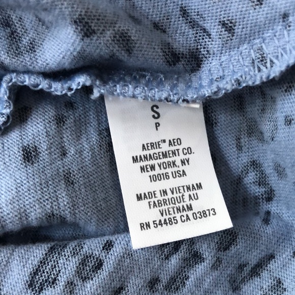 Aerie Blue Leopard Print Dress | S - Picture 4 of 5